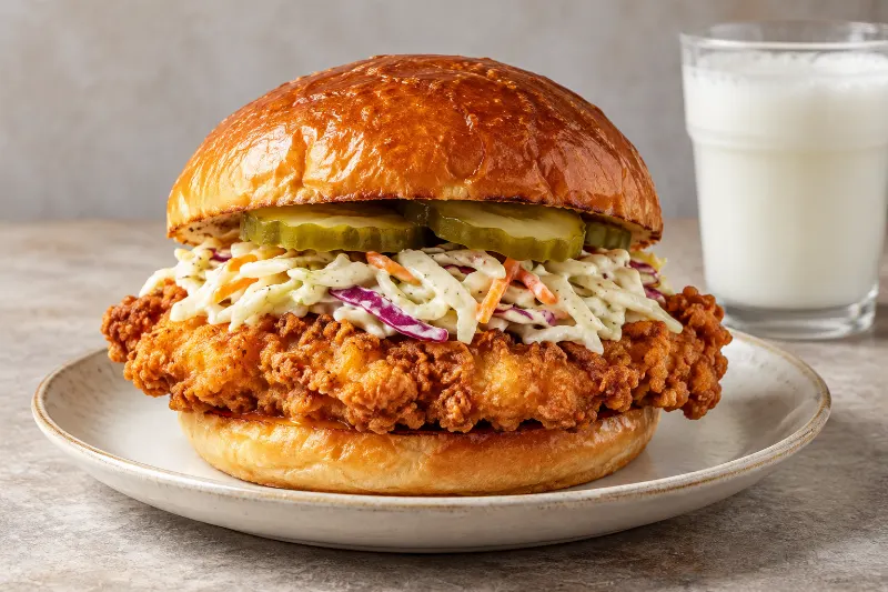 Crispy Buttermilk Chicken Burger