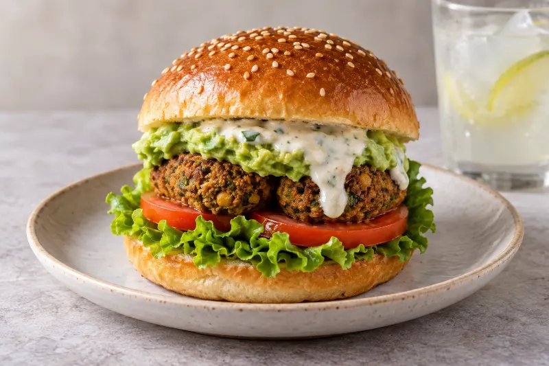 Veggie & Falafel Burger