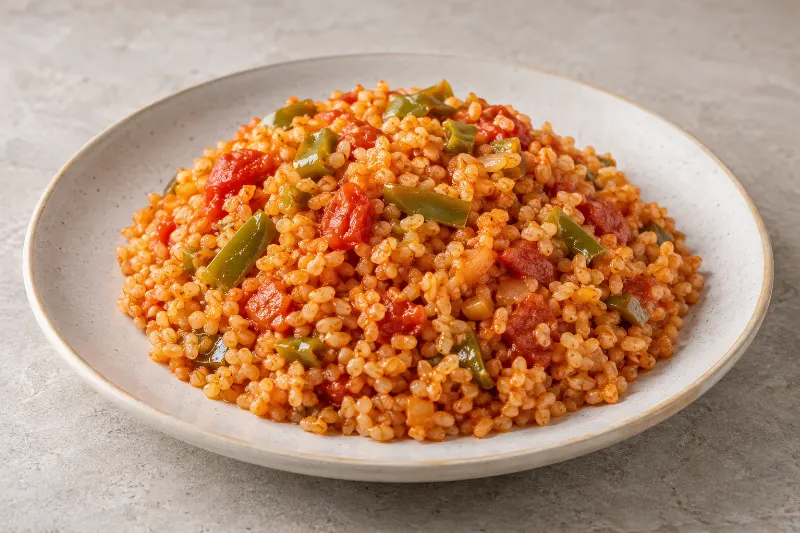 Domatesli Bulgur Pilavı